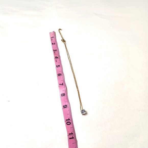 Women's Rhinestone Gold Toned Necklace - Picture 3 of 3